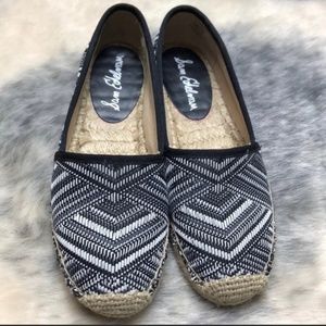 Sam Edelman Lynn Espadrille Black & White 6.5